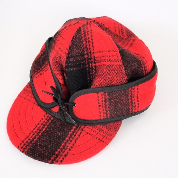 plaid hunting hat
